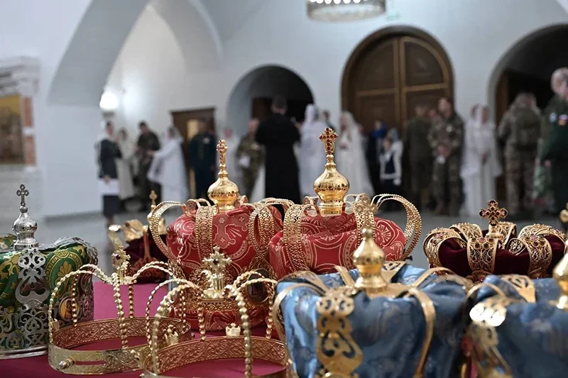 Cемь пар наших Героев-членов Ассоциации ветеранов СВО Московской области прошли таинство венчания и скрепили свои союзы перед Богом